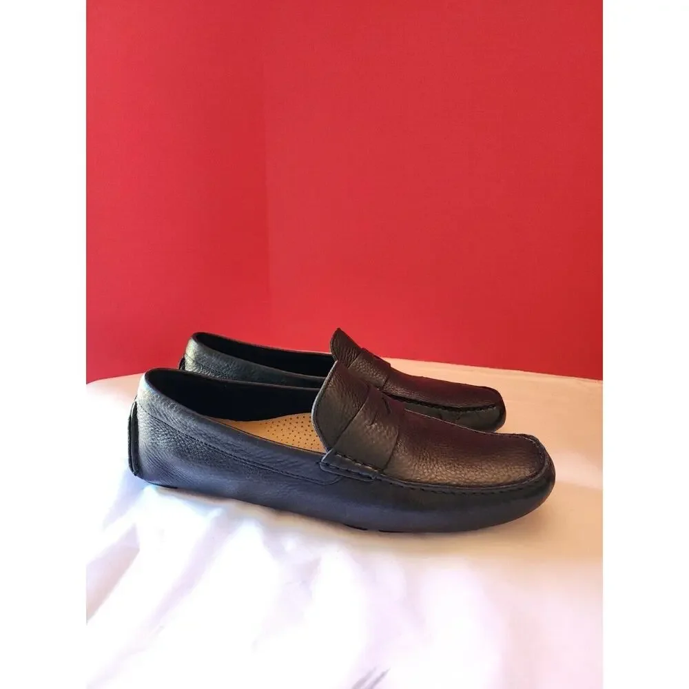 Cole Haan Howland Men's Size 10.5 M Black Leather Slip On Loafer Shoes C04535